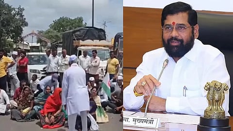 farmers Protest and CM Eknath Shinde
