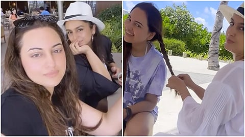 Huma-Sonakshi On Maldives Vacation