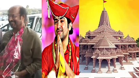 Rajnikanth and Dhirendra Shastri