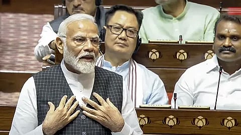 PM Modi in Rajya Sabha
