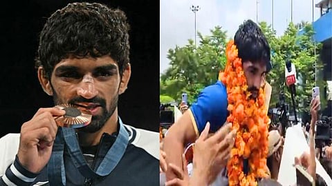 अमन सेहरावत स्वदेश वापसी