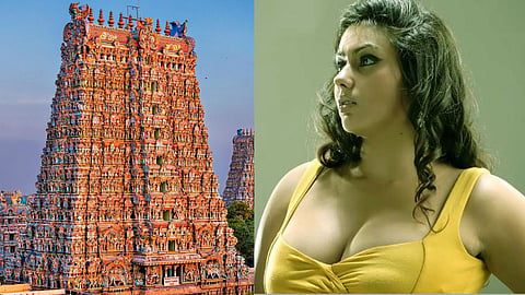 Actress Namitha in Meenakshi Aamman Temple