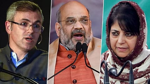 'जम्मू-कश्मीर में अनुच्छेद 370 कभी बहाल नहीं किया जाएगा', अमित शाह ने पीडीपी और एनसी पर किया पलटवार