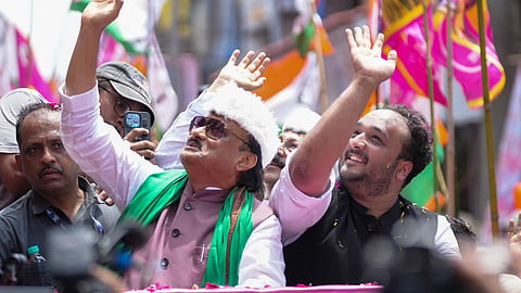 Congress MLA Zeeshan Siddique and Hiraman Khoskar met Ajit Pawar