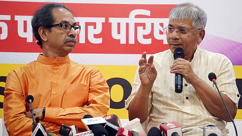 Uddhav Thackeray and Prakash Ambedkar