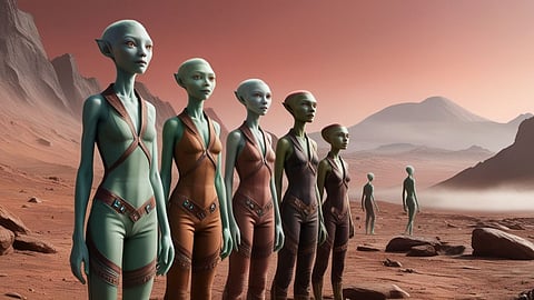 Human In Mars