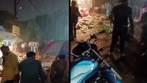 Major accident in Ujjain Mahakal temple wall collapsed due to heavy rain