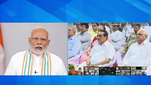 PM मोदी ने की 'जल संचन जन भागीदारी' पहल की शुरुआत, बोले- मैं दुनिया को बताकर रहूंगा जल संकट का भी है समाधान