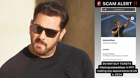 Salman Khan Team Warn US Fans Against Fake Ticketing
