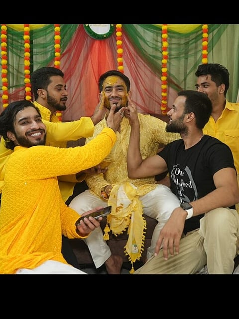 bigg boss ott 3 contestant adnaan shaikh haldi ceremony photos viral on internet