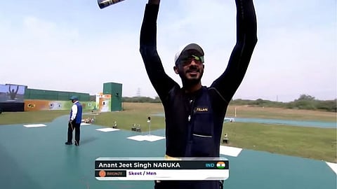 Anant Jeet Singh Naruka wins bronze medal in ISSF Worldcup Final