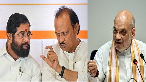 दिल्ली में अमित शाह, एकनाथ सिंदे और अजित पवार के बीच बैठक