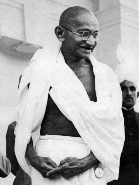 Which was the first film that Mahatma Gandhi saw in the theatre