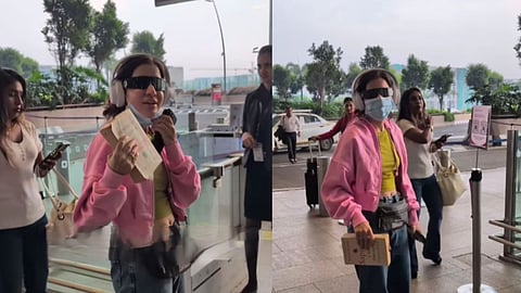 Urfi Javed face got swollen she came out wearing full clothes at the airport fans said the designer has improved
