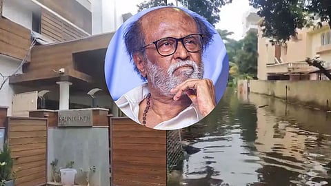 Chennai rains water entered Rajinikanth luxury bungalow staff took precautions
