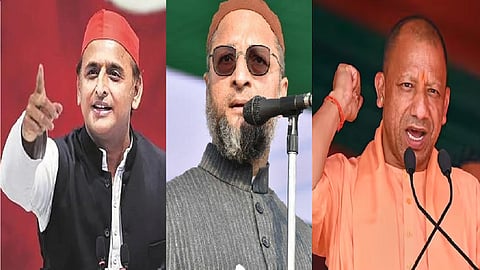 अखिलेश यादव, असदुद्दीन ओवैसी और योगी आदित्यनाथ करेंगे यूपी के चुनाव में जोर अजमाइश