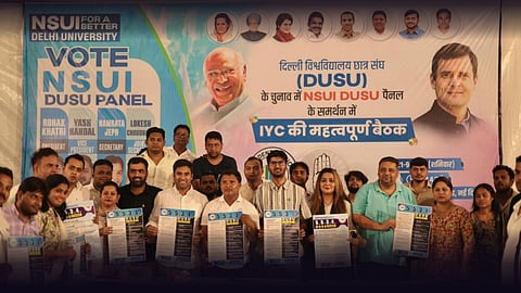7 वर्ष बाद दिल्ली यूनिवर्सिटी में खुली 'मोहब्बत की दुकान', DUSU चुनाव में NSUI ने गाड़ा झंडा