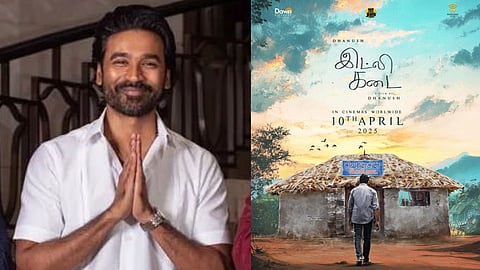 Dhanush unveils poster for film Idli Kadai