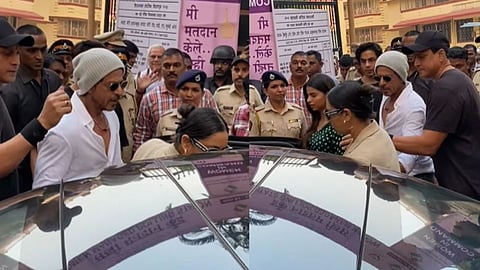 Shah Rukh Khan cast Vote with Family with high Security