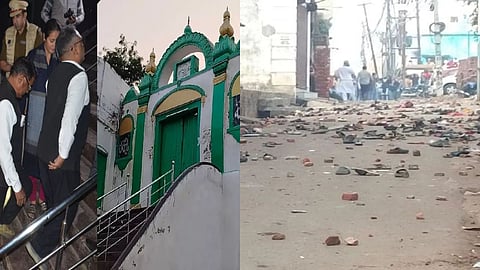 संभल में मस्जिद का सर्वे करने गई टीम का विरोध