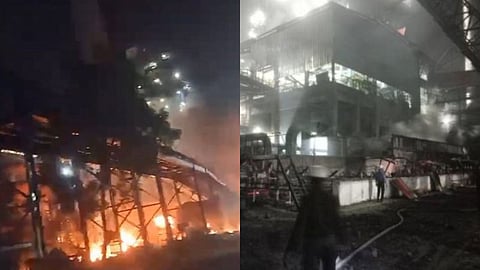 वर्धा की स्टील कंपनी में लगी आग, 18 कर्मचारी घायल;