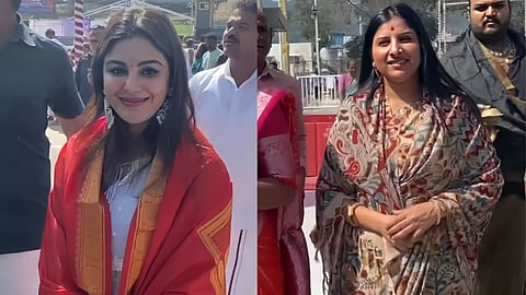 अभिनेत्री संयुक्ता मेनन और गायिका मंगली ने तिरुमाला मंदिर में की पूजा-अर्चना