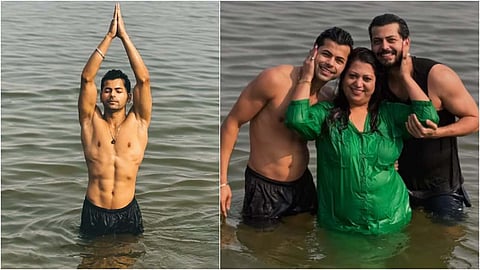 फैमली संग सिद्धार्थ निगम पहुंचे महाकुंभ, संगम में लगाई डुबकी, एक्टर ने शेयर की फोटो