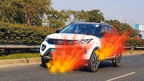 Car in holi
