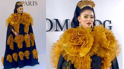 Urvashi Rautela Trolled for 3D Floral Dress in Paris
