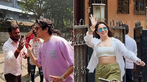 Vijay Varma And Tamannaah Bhatia in holi