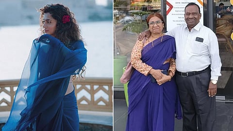Taapsee Pannu Saree Become Memorable Moments For Old Couple