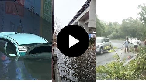 राजधानी हुई पानी-पानी...आंधी-तूफान ने मचाया हाहाकार, VIDEO में देखें तबाही