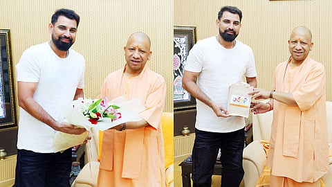 मोहम्मद शमी ने यूपी के सीएम योगी आदित्यनाथ से की मुलाकात, देखें तस्वीरें