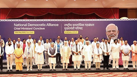NDA बैठक में दिखी एकजुटता, PM मोदी ने नेताओं को दी चेतावनी- 'हर बात पर बोलना ज़रूरी नहीं'