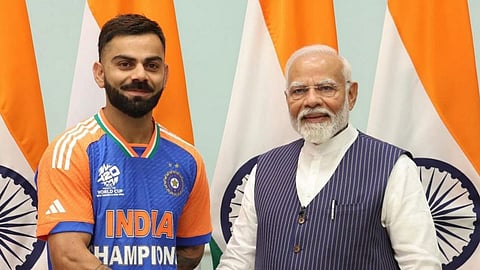 virat kohli with narendra modi