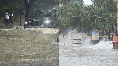 Mumbai Monsoon Update: महाराष्ट्र में भारी बारिश का सिलसिला जारी है। मुंबई में भारी बारिश के कारण बाढ़ जैसे हालात बन गए है। मुंबई पुलिस ने लोगों से घर में रहने की अपील की है।