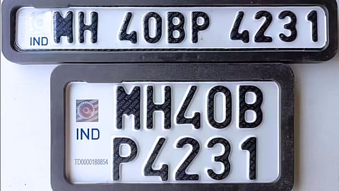 HSRP Number Plate