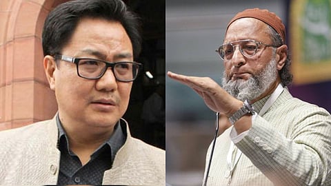 एक्स पर ओवैसी ने किरेन रिजिजू को लपेटा, सोशल मीडिया वाहवाही लूटना पड़ा भारी