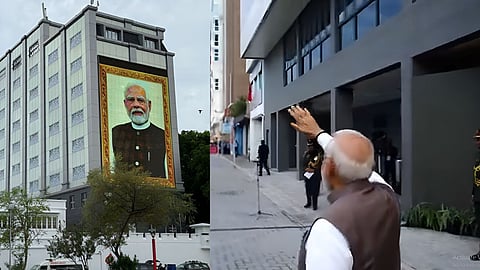 मोदीमय हुआ मालदीव, सड़कों से लेकर रक्षा मंत्रालय की बिल्डिंग पर दिखी PM की फोटो
