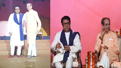 महाराष्ट्र में ठाकरे बंधुओं द्वारा विजय मोर्चा आयोजित किया गया। इस विजय मोर्चे में राज ठाकरे और उद्धव ठाकरे दोनों एक साथ नजर आए। इस दौरान राज ठाकरे ने जनता को संबोधित किया।