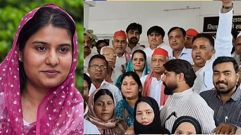 इकरा से अभद्रता ADM को पड़ी भारी, सपा कार्यकर्ताओं ने घेरा दफ्तर; योगी तक...