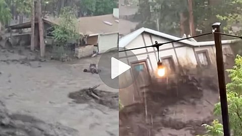 New Mexico में कुदरत कहर, बहते घर... तैरती दुकानें, VIDEO देख सहम जाएगा दिल