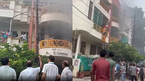 हरदोई के चाइल्ड हॉस्पिटल में भीषण आग, दमकल टीमें मौके पर; दर्जनों बच्चे रेस्क्यू