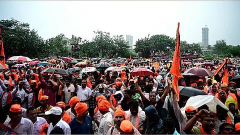 मराठा आरक्षण आंदोलन (pic credit; social media)