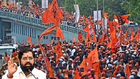 मराठा आरक्षण ट्रैफिक जाम (pic credit; social media)