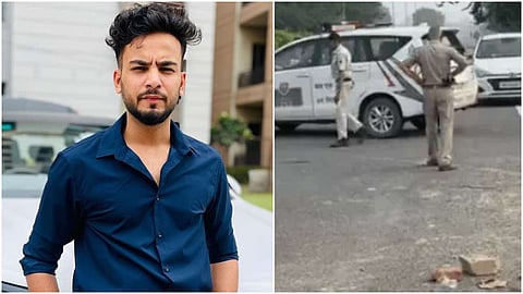 यूट्यूबर एल्विश यादव के घर पर फायरिंग करने वाला आरोपी एनकाउंटर के बाद गिरफ्तार, पैर में लगी गोली