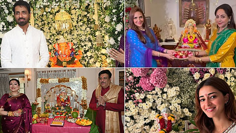 Ganesh Chaturthi: हेमा मालिनी से सोनू सूद तक बॉलीवुड सितारों के घर विराजमान हुए गणपति बप्पा
