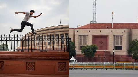 parliament-security-breach-garuda-dwar man enter