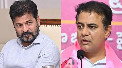 telangana-politics-ktr-challenges-cm-revanth-reddy-for-hunger-strike-in-delhi-over-obc-reservation-bill
