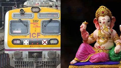 मुंबई में अनंत चतुर्दशी पर रात भर लोकल ट्रेनें (pic credit; social media)